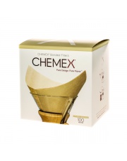 Chemex filtry papierowe kwadratowe - brązowe